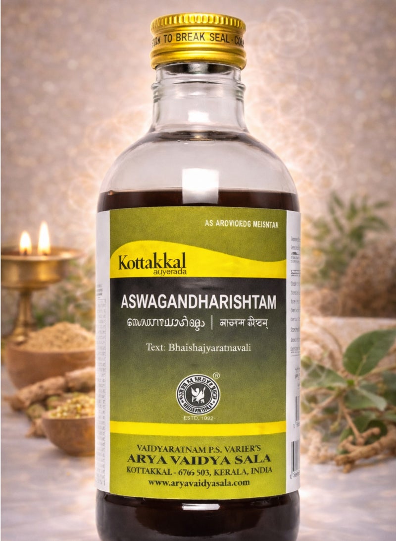 Kottakkal Ayurveda Aswagandharishtam | Classical Ayurvedic Herbal Tonic | Fermented Ashwagandha Formula for Strength & Vitality | Internal Use - Image 2
